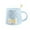 Blue, variant on Ceramic Coffee Mug With Bowknot, 350ml Tea Cup Set, High-Temperature Resistant, Cute Handle Design, Gift With Spoon, Office Home Drinkware