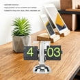 thumbnail image 3 of Retro Digital Flip Down Clock, 12 Hours Battery Operated Flip Desk Clock, Easy to Read 304 Stainless Steel Mechanical Digital Flip Desk Clock for Home Office School, 3 of 7