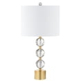 thumbnail image 3 of JONATHAN Y Ashley 25.25" Crystal LED Table Lamp, Clear/Brass, JYL5017A, 3 of 7