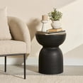 thumbnail image 5 of Bouclair Black Hourglass Side Table End Table for Living Room Bedroom Accent, 5 of 5