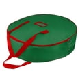 thumbnail image 1 of Matsuzay Bolsa de almacenamiento de guirnaldas eficiente y práctica para aplicaciones amplias bolsa de almacenamiento de de árbol de Navidad Kits de decoración para fiestas Verde 30 pulgadas, 1 of 6