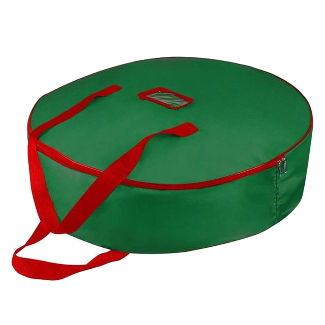 Matsuzay Bolsa de almacenamiento de guirnaldas eficiente y práctica para aplicaciones amplias bolsa de almacenamiento de de árbol de Navidad Kits de decoración para fiestas Verde 30 pulgadas