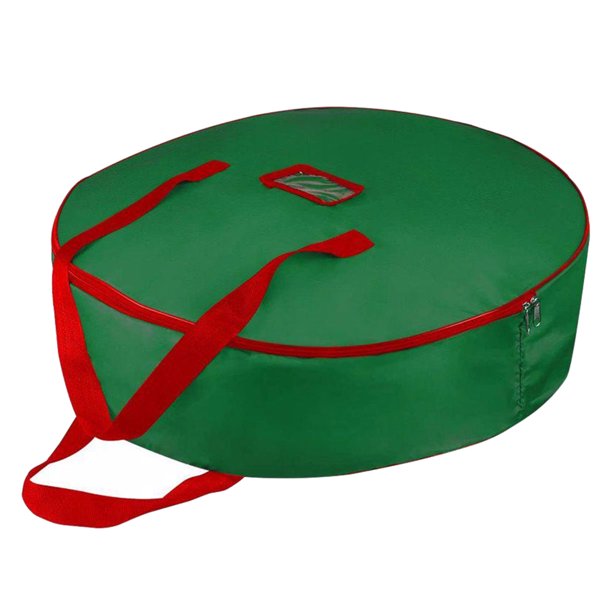 Bewildely Bolsa de almacenamiento de árbol de Navidad limpia y ordenada para un almacenamiento conveniente bolsa de almacenamiento de guirnalda Kits de decoración para fiestas Verde 30 pulgadas