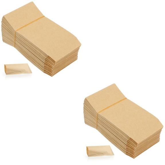 CIMAXIC Light Brown Kraft Paper Pouches for Storage Multi-Functional 200Pcs