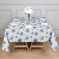 thumbnail image 3 of Pioneer Flower Floral Print Pattern Square Tablecloth, Waterproof Wipeable Spillproof Washable Table Cover for Home Kitchen Party Decor, 42"x42", 3 of 6