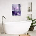 thumbnail image 5 of Purple Daisy Wall Art White Purple Floral Bathtub in Bathroom with Butterfly Canvas Wall Art Rustic Floral Framed Wall Art for Living Room Bedroom Bathroom Home Decor Ready to Hang,8x10 Inches, 5 of 7