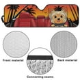 thumbnail image 6 of Uorisanigo Windshield Sun Shade Compatible with Jeep Wrangler JK JKU JL JLU 1997-2025 & Jeep Gladiator JT 2020-2024 Accessories Foldable Yorkshire Terrier Driving Windshield Sunshade Shades, 6 of 7