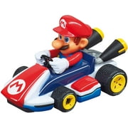 Carrera FIRST Mario Kart Beginner Battery Operated Slot Car Race Track Set featuring Mario versus Luigi