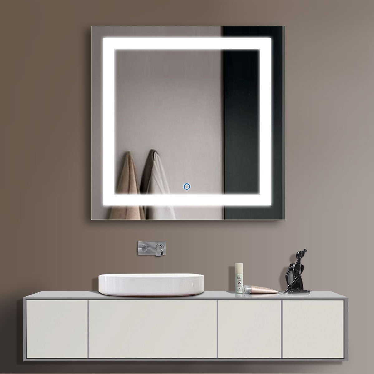 Decoraport Square 36 Bathroom Mirrors For Wall Mirror Makeup Decoraport Square 36 Bathroom Mirrors For Wall Mirror Makeup Frameless Vanity Lights X Inch Ck168 E