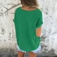 thumbnail image 5 of Mittory Summer Casual T-Shirt for Women Crewneck Short Sleeve Loose Fit Tops Lightweight Breathable Tees, 5 of 8
