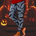 thumbnail image 3 of Womens Halloween Leggings Elastic High Waist Funny Print Slim Fit Lifting Tights Pants Workout Yoga Pants, 3 of 6