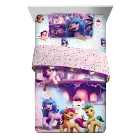 My Little Pony Kids Twin Full Bed in a Bag, Comforter and Sheets