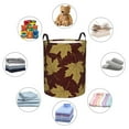 thumbnail image 4 of ZICANCN Laundry Basket Organizer, Fall Leaf Autumn Foliage Golden Collapsible Hamper for Bathroom Bedroom Laundry Room, Medium Size, 4 of 7