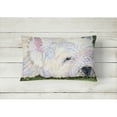 thumbnail image 2 of Carolines Treasures SS8831PW1216 Westie Indoor & Outdoor Decorative Fabric Pillow - 12 x 16 in., 2 of 3
