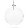 thumbnail image 2 of Set of 3 Clear Glass Ball Christmas Ornaments 4.7 Inches (120 mm), 2 of 4