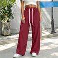 thumbnail image 2 of LIaqionyy Sweatpants for Womens Lounge Baggy Fashion Comfy Joggers Workout Pant Fall Winter Trousers with Pockets, 2 of 8