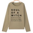 thumbnail image 4 of CEHVOM Women's Spring Fall Printed Long Sleeves Round Neck Casual Tee Tops, 4 of 5