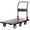 Black/25.5"x51.5", variant on 25.5"x43.5" Platform Truck, Foldable Handcart with 5" TPR 360-Degree Silent Wheels, 1500lbs Heavy-Duty Push Dolly Cart, 5 Steel Load-Bearing Beams for Warehouse Garage Home Use