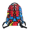 thumbnail image 5 of Abstract Colorful Design Stylish Large Backpack 15L Self-Standing Durable Twill for School, Office and Travel Use, 5 of 9