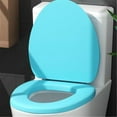 thumbnail image 6 of Oval Toilet Seat,Elongated Toilet Seat,Soft Toilet Seat,Thick Foam Padded Comfort Bathroom Seat, Universal Fit Easy Install Soft Close Replacement Toilet Lid, Durable Household Bathroom Accessory, 6 of 8