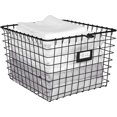 thumbnail image 4 of Spectrum Diversified Medium Metal Storage Basket - Black, 4 of 6