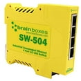 thumbnail image 1 of brainboxes switch - 4 ports - din rail mountable (sw-504), 1 of 3