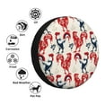 thumbnail image 4 of Rateoe Roosters Pattern Tire Cover Wheel Protectors Weatherproof Wheel Covers Universal Fit for Trailer Rv SUV Truck Camper Travel Trailers Accessories-17 inch, 4 of 6