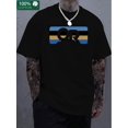 thumbnail image 1 of Monogram print, boutique 220g thick cotton T-shirt, men's fashion casual cotton T-shirt, short-sleeved crewneck T-shirt, 1 of 4