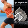 thumbnail image 6 of HOMEYA [2 Pack] Case with Tempered Glass Screen Protector Compatible with Apple Watch Series 9/8/7 45mm,Full Coverage Hard PC Protective Face Cover Bumper for iWatch 45 mm,Titanium, 6 of 9