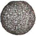 thumbnail image 3 of SEI Meubles Sendriss Rond Faux Osier Pendentif Ombre en Brun Foncé, 3 of 5