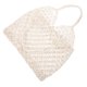 thumbnail image 3 of Hollow out Mesh Knitted Bag Handmade Beach Cotton String Bag Unlined Shoulder Bag (White), 3 of 4