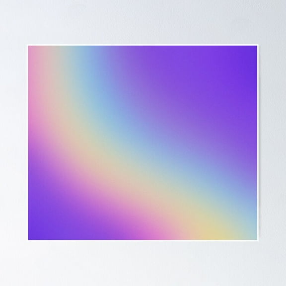 Rainbow Gradient UNFRAMED Poster, 8x12