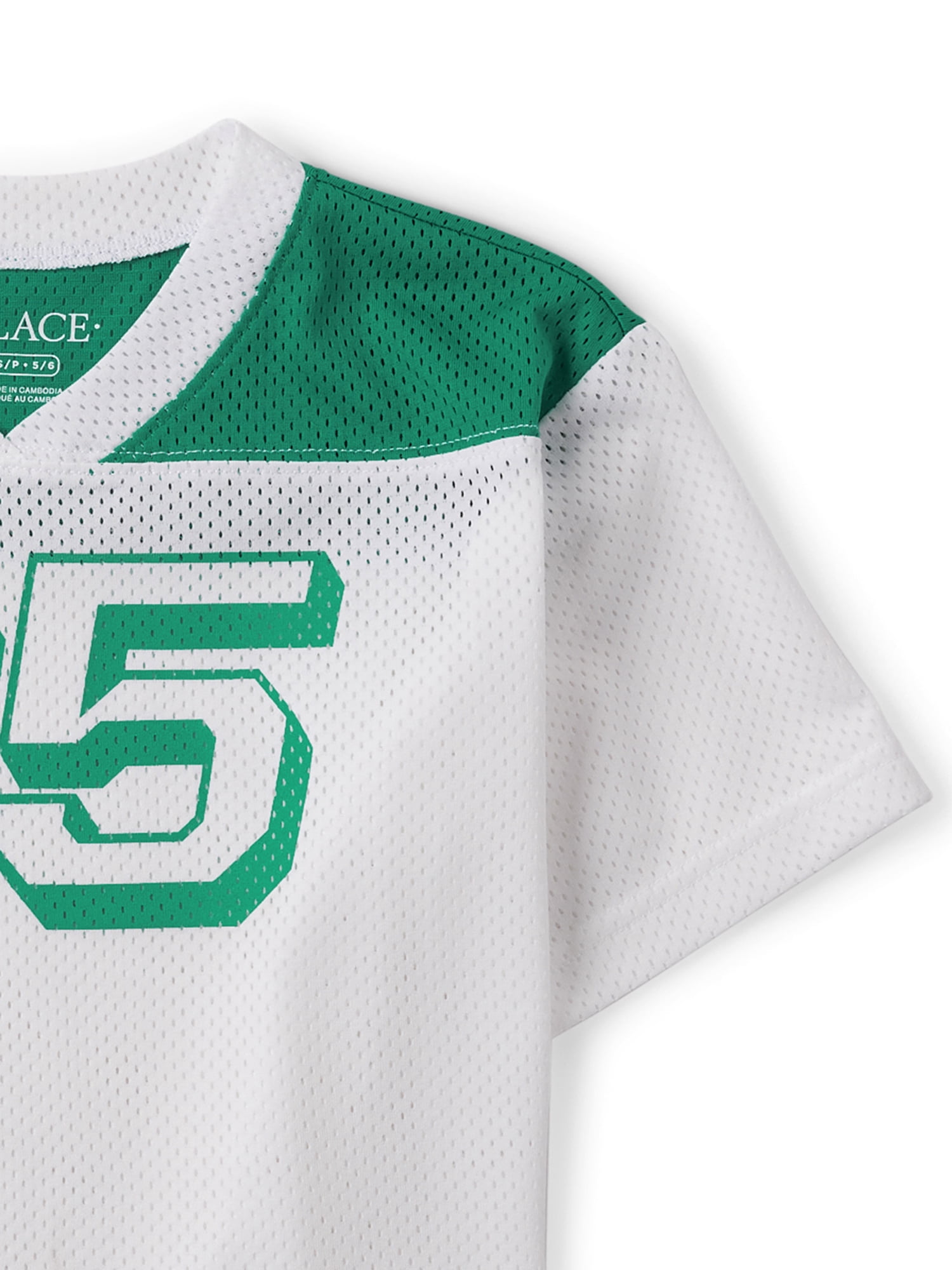 The Children's Place Boys Varsity Short Sleeve Quick Dry Mesh Top, Sizes XS-XXL