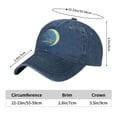 thumbnail image 6 of Mens Baseball Cap, Outdoor Casual Sports Cap Classic Curved Brim Hat - Adjustable Cowboy Hat, Libra Zodiac- Navy Blue, 6 of 8