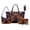 Multi-Black Cat Pumpkin, variant on Kuiaobaty 4 Piece Tote Purse and Wallet Set for Women Cat Floral Print Shoulder Bag Lip Holder Lightweight Top Handle Handbag Set for Shopping, Blue