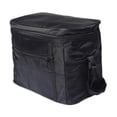 thumbnail image 3 of Bolsa térmica para alimentos, bolsa para transportar pasteles con correa ajustable, lonchera, bolso de mano, caliente Negro, 3 of 8