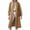 Camel, variant on Spring Fall Women Plaid Patchwork Long Sleeved Single Breasted Casual Trench Coat