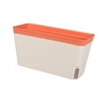 thumbnail image 5 of figatia Flower Pot,Self Watering Planter Indoor Outdoor Yard Lawn Plant Pot with Drainage Holes for Kitchen Porch Home Window Balcony Orange, 5 of 8
