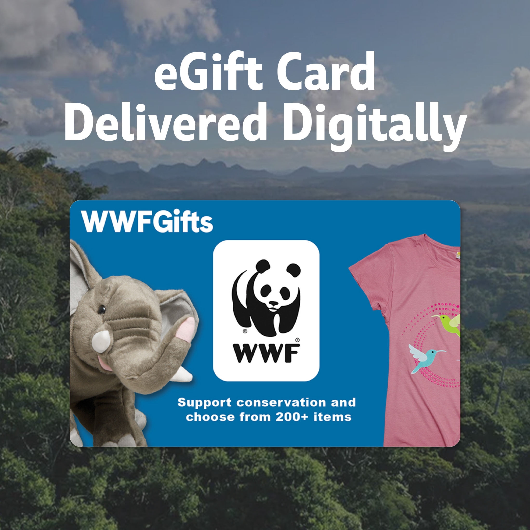 WORLD WILDLIFE FUND VGC ($25-$250) eGift Card [Email Delivery]