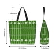 thumbnail image 5 of Pofeuu American Football Field2 Print Reusable Grocery Bags - Washable, Foldable, Packable Tote, Large Handles, Heavy Duty, Zippered Top Pouch, 5 of 8
