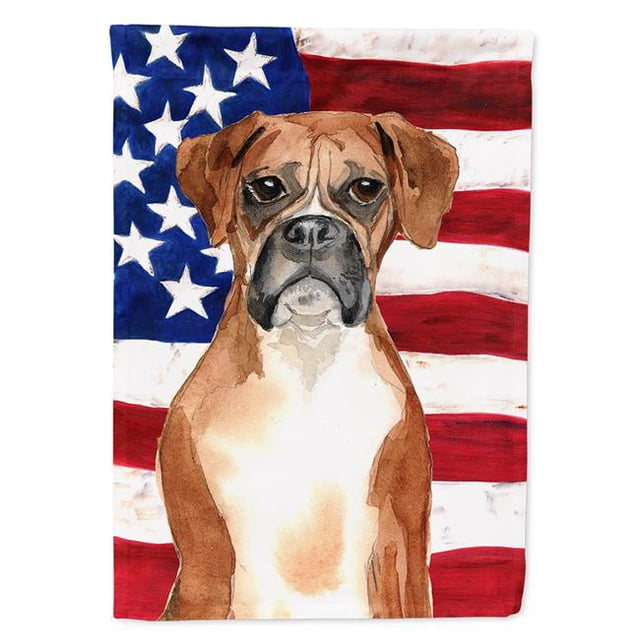 Patriotic USA Boxer Flag Canvas House Size
