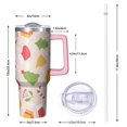 thumbnail image 2 of 40oz Santa Tumbler with Lid and Straw, Stainless Steel Cup with Handle Travel Coffee Mug, Holiday Gifts for Women Men, 2 of 4