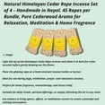 thumbnail image 3 of Natural Himalayan Cedar Rope Incense Set of 6 – Handmade in Nepal, 4 Inches Long, 45 Ropes per Bundle Pure Cedarwood Aroma for Relaxation, Meditation & Home Fragrance, 3 of 8