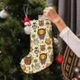 thumbnail image 5 of Sikiie Cute Owls Christmas Stockings,18 Inches Christmas Stockings Xmas Hanging Stockings for Family Christmas Decorations & Gifts, 5 of 7