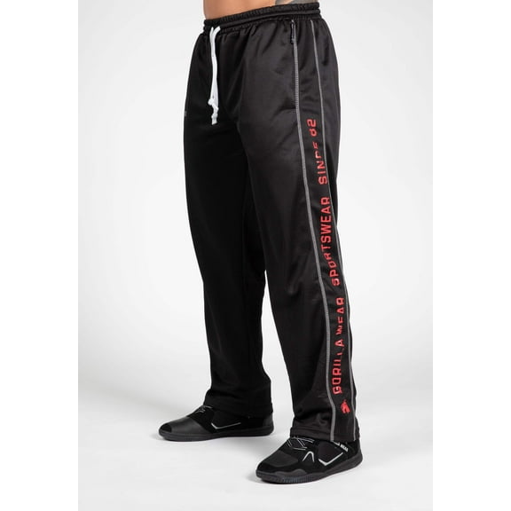 Functional Mesh Pants - Black/Red