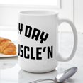 thumbnail image 6 of CafePress - Everyday I'm Muscle'n - 15 oz Ceramic Large White Novelty Mug, 6 of 6