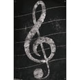 thumbnail image 4 of Treble Clef - Chalk Wall Poster with Push Pins, 22.38 x 34, 4 of 5