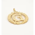 thumbnail image 2 of Precious Stars 14K Yellow Gold Round Wreath Initial Letter 'G' Pendant with 16" Chain Necklace, 2 of 5