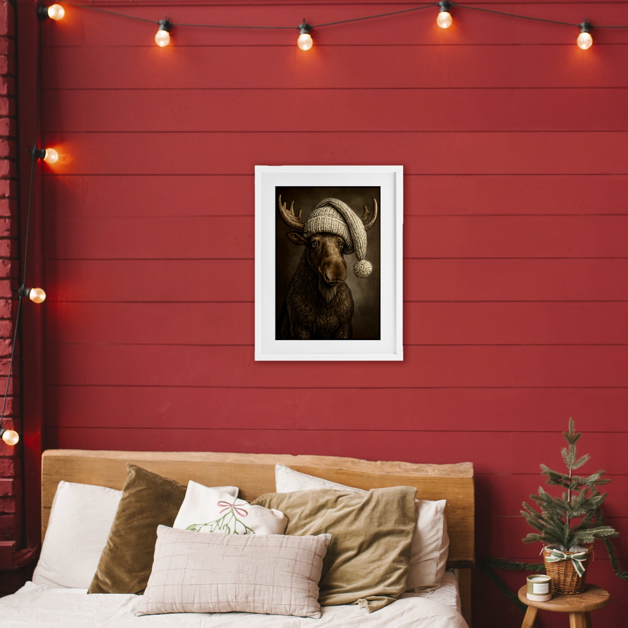 Stupell Industries Northwood Gentle Giant White Framed Print Under Glass, design by Kelley Parker