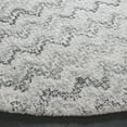 thumbnail image 3 of SAFAVIEH Marquee Endika Geometric Polyester Area Rug, Grey/Ivory, 6' x 6' Round, 3 of 8